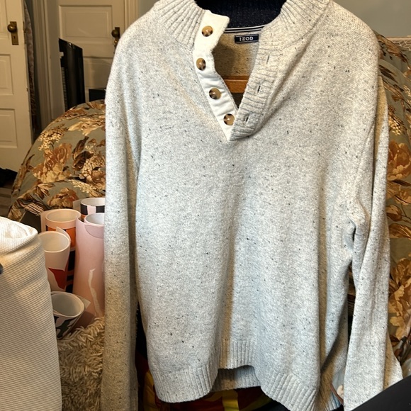 Izod Men’s 2xl sweater pullover over beige/cream - Picture 9 of 11